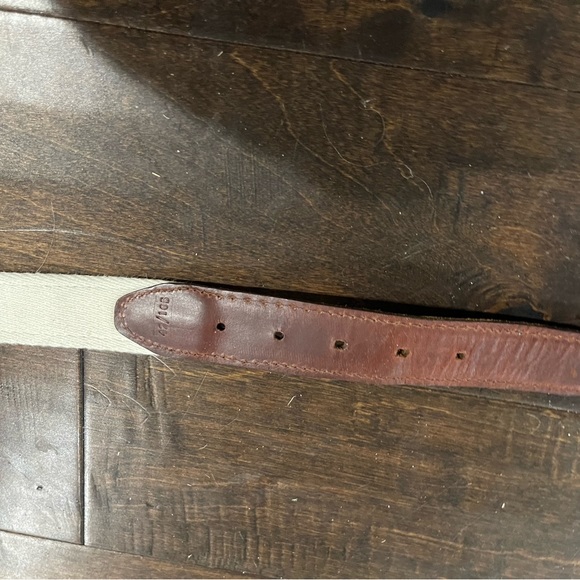 Sz 42 Belt Georgia UGA red black ribbon belt Go Dawgs!!! Great condition - Picture 4 of 5